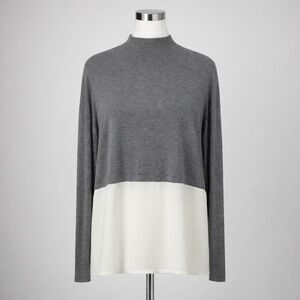 Aritzia Wilfred with Silk Colourblock Tunic Top